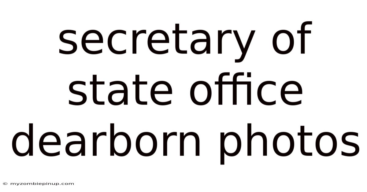 Secretary Of State Office Dearborn Photos